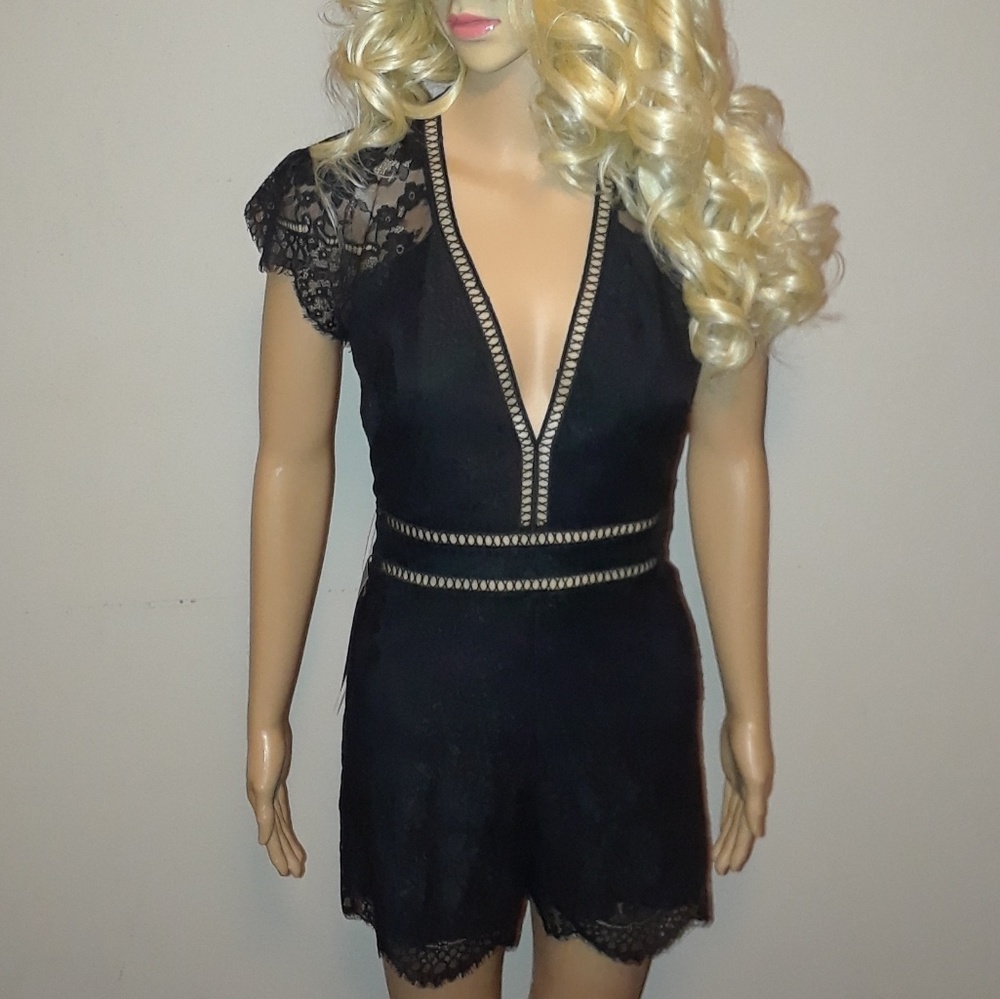 Black Bebe Romper